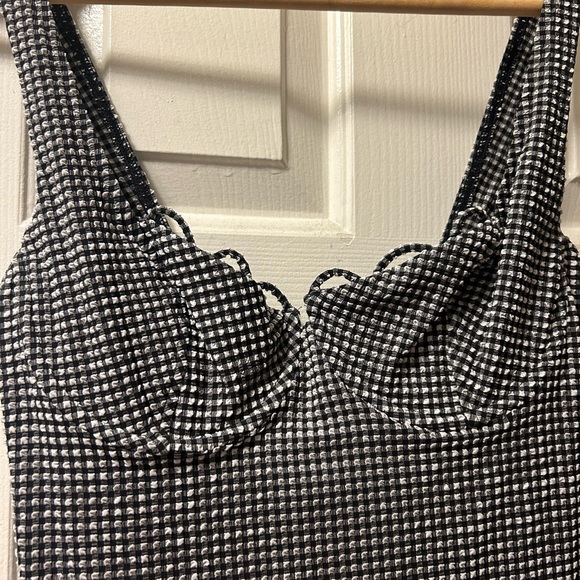 Rouje Monochrome Gingham Dress - Picture 3 of 6